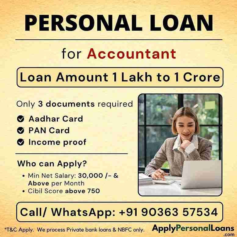 Chartered Accountants & CAs personal loan options available for salaried residents in Uttara Kannada