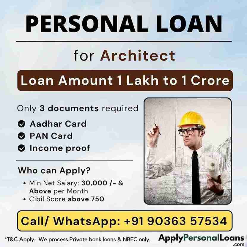 Architects & Structural Designers personal loan options available for salaried residents in Raichur