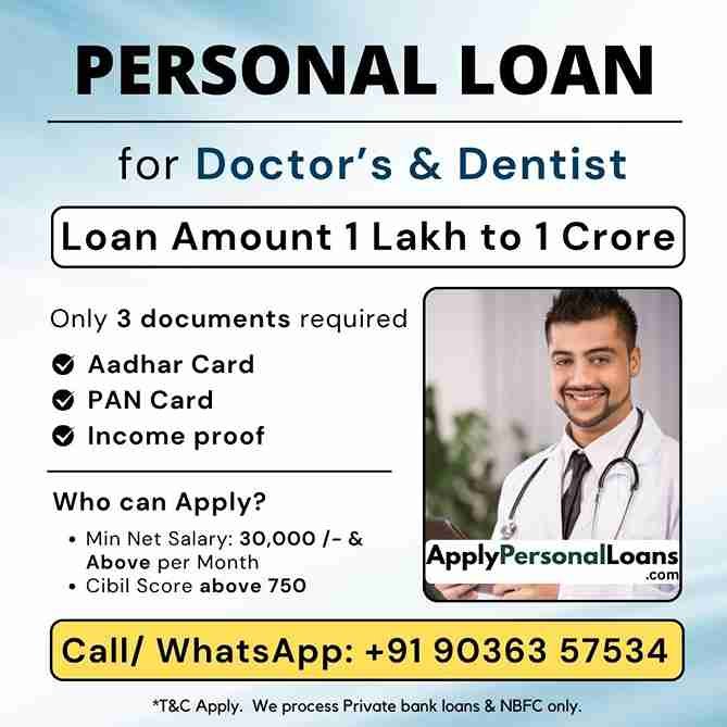 Doctors & Medical Specialists Personal Loan Offer for Engineers & Technocrats India