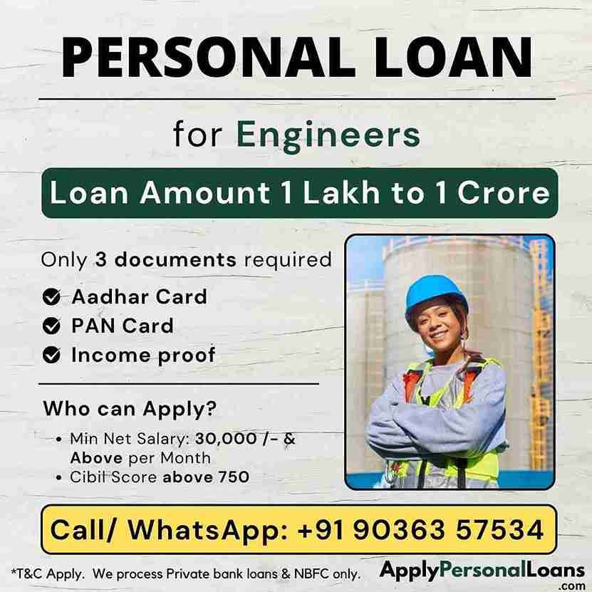 Engineers & Technocrats personal loan options available for salaried residents in Vizianagaram