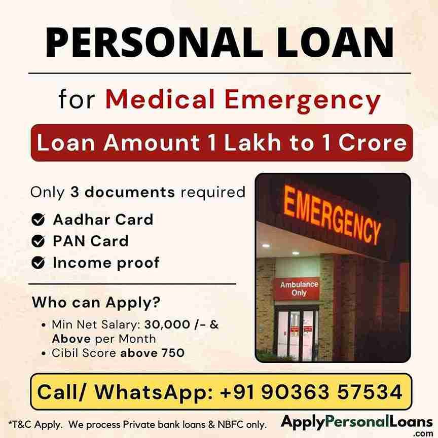 Medical Expenses & Healthcare personal loan options available for salaried residents in Mandya