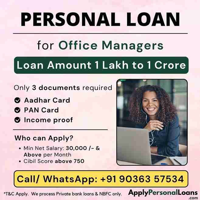 Personal Loan Options for Salaried Professionals personal loan options available for salaried residents in Tiruvarur