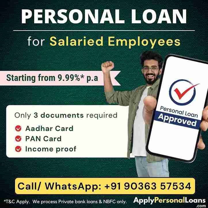 குறைந்தபட்ச சம்பளம் Low Interest Loan Personal Loan Offer for Engineers & Technocrats India