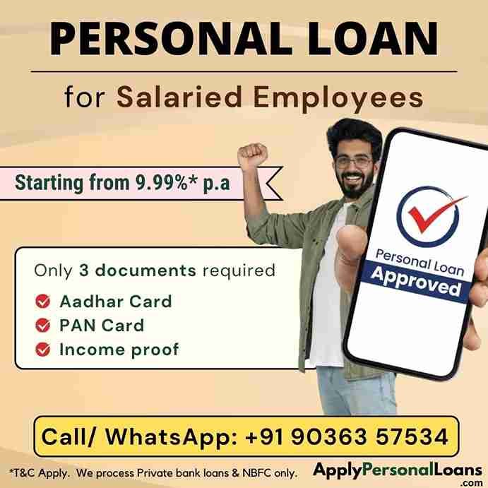 Personal Loan Options for Salaried Professionals personal loan options available for salaried residents in Karnataka