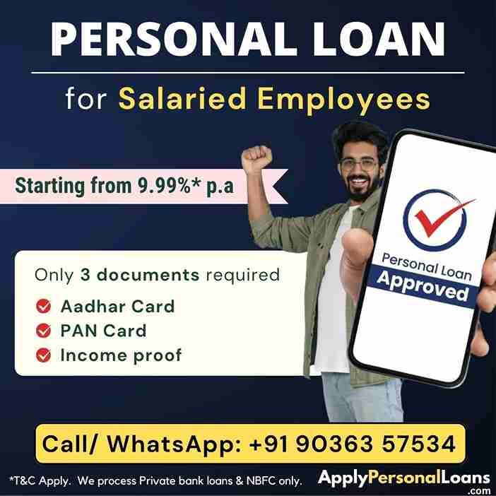 Personal Loan Options for Salaried Professionals personal loan options available for salaried residents in India