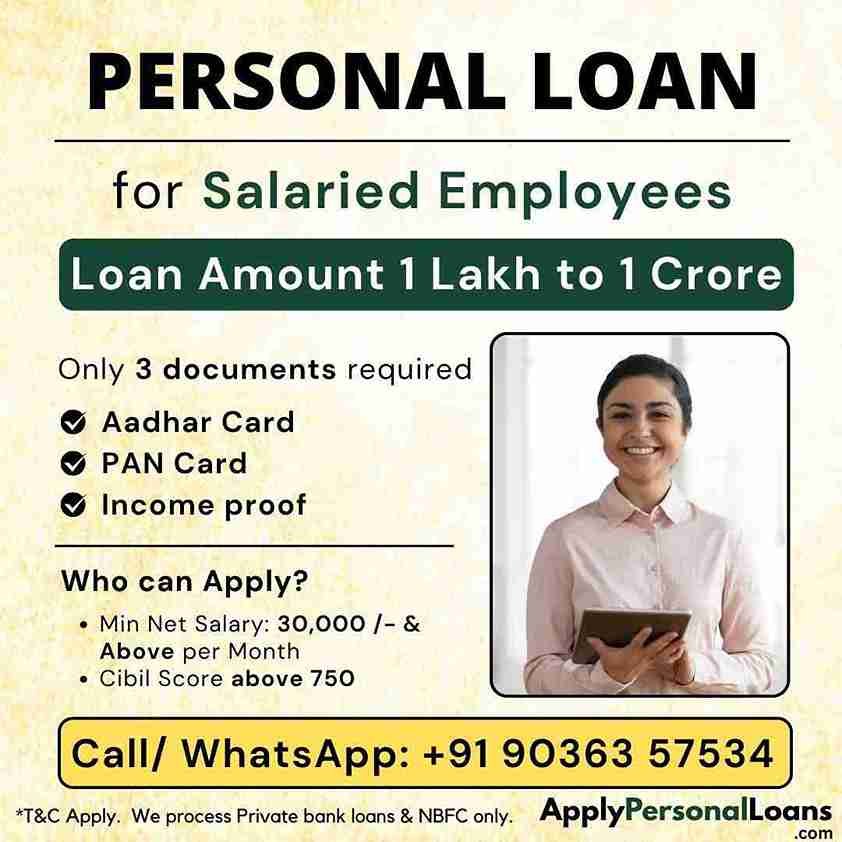 Personal Loan Options for Salaried Professionals personal loan options available for salaried residents in India