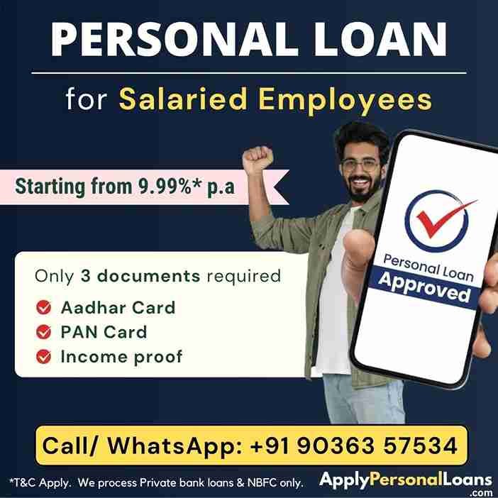 Personal Loan Options for Salaried Professionals personal loan options available for salaried residents in Dharmapuri